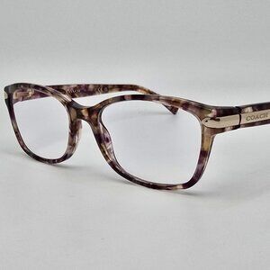Coach HC6065 5287 Confetti Light Brown Gold Eyeglasses Frame 51-17-135